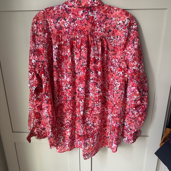 NWOT/EUC J.JILL Beautidul Floral Button-Down Blouse, SZ M - Picture 11 of 11